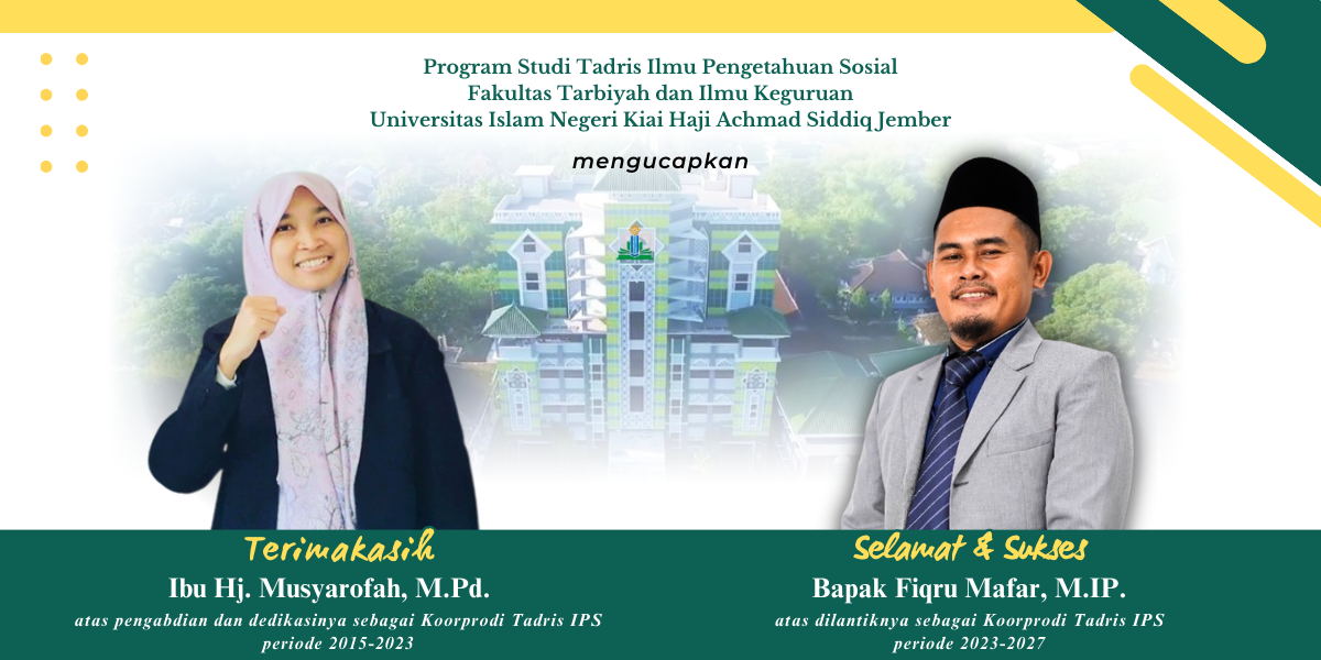 Terimakasih Ibu Musyarofah, M.Pd dan Selamat Bapak Fiqru Mafar, M.IP